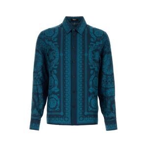 Versace Men Printed Twill Shirt